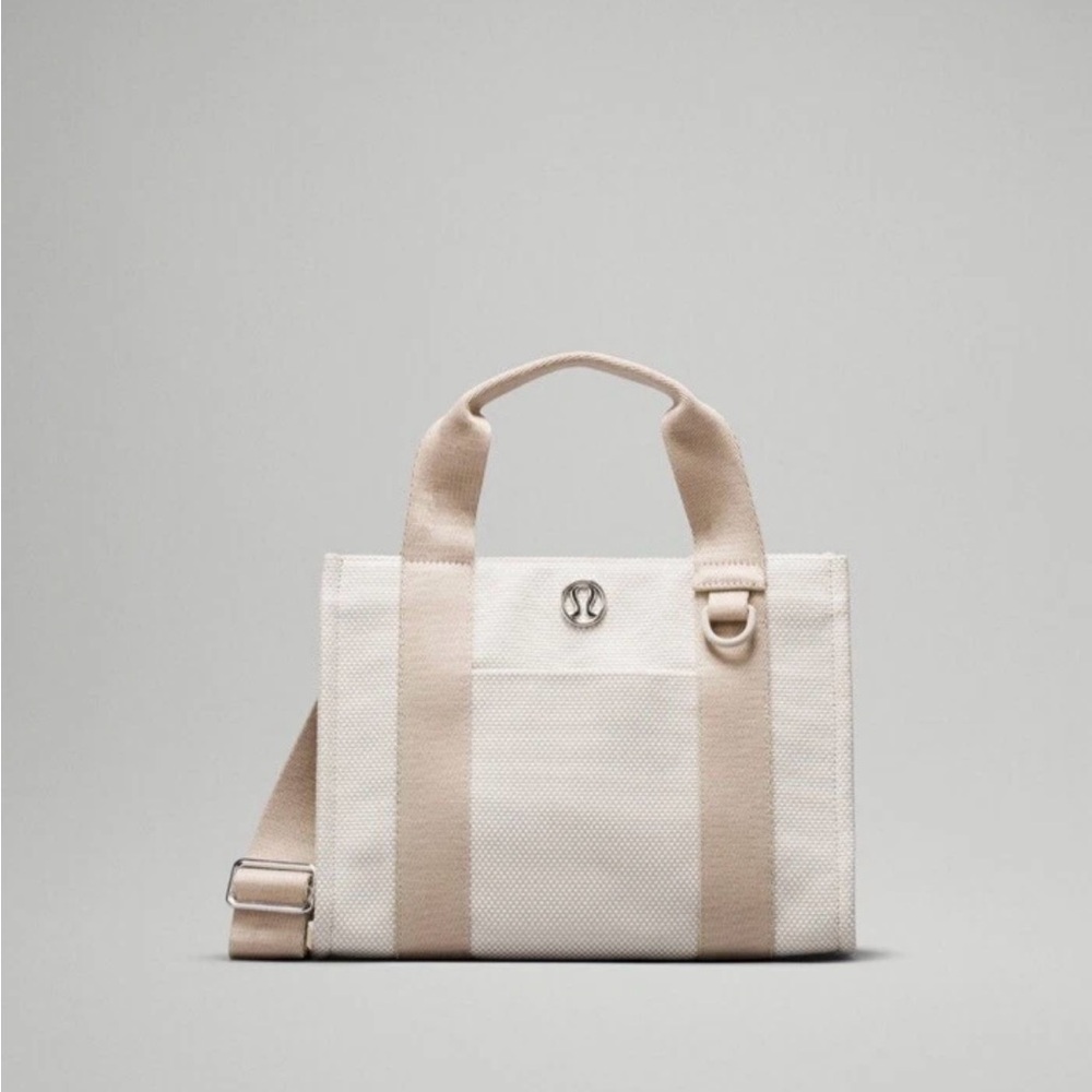lululemon athletica Women's two tone canvas Bag - Cream & Beige NWT - Picture 7 of 8